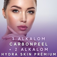 3 alkalmas CarbonPeel bérlet ajándék 2 alkalom Hydra Skin Prémium kezeléssel