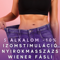 Izomstimuláció, nyirokmasszázs, Wiener fásli 5 alkalom 10%