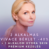 2 alkalmas VIVACE bérlet -40% + ajándék Hydra Skin Prémium kezelés