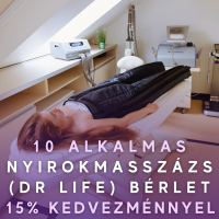 10 alkalmas Dr Life (nyirokmasszázs) bérlet 15% kedvezménnyel