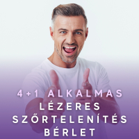Lézeres szőrtelenítés 4+1 bérlet - FÉRFIAK